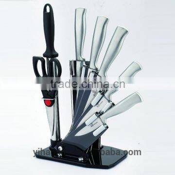 BH27 stainless steel hollow handle 8pcs kitchen knife set