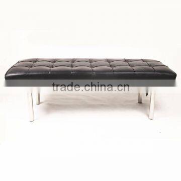 Barcelona style soft leisure lounge bench