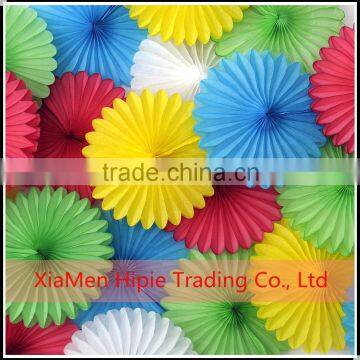 wholesale artificial flowers tissue paper fan outdoor party decoration