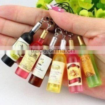 Bottle photo key chain/key chain stand oem car parts key chain