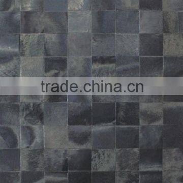 Black cowhide rug for decoraiton