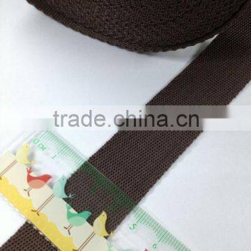 25mm brown polypropylene webbing