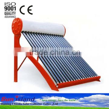 Low price non pressure solar water heater with assistant tank