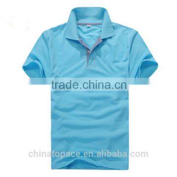 2016 Wholesale Mens Lapel Collar Slim Fit Short Sleeve Men's Fashion Casual T Shirt photo-3