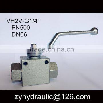 V2RH series 1/4 bsp high pressure ball valve 7250psi