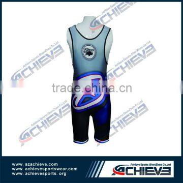 Gym Singlets Wrestling Singlet Cheap Wrestling Bib Shorts for Sale photo-2