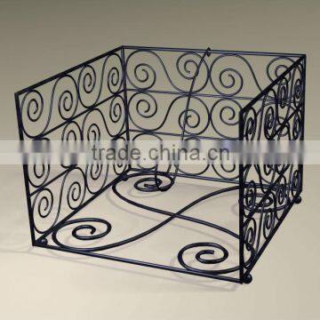 Metal antique mesh napkin basket