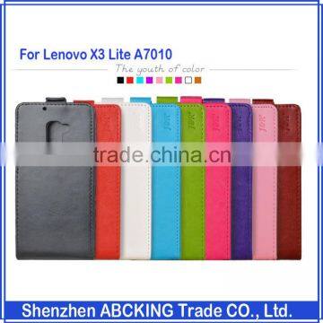 J&R Brand High Quality Flip Leather 9 Colors Leather Case inside Hard Case For Lenovo X3 Lite A7010 / Lenovo K4 NOTE