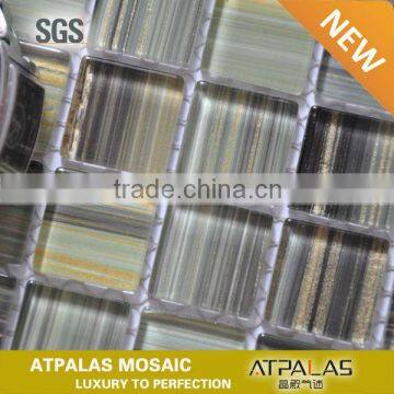 China manufacturer handmade glass mosaic tile AGL6043