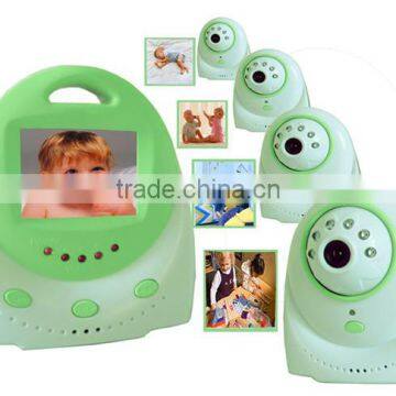 2.4 Inch Full Color Screen Pink Green Color Two Ways Talik Wireless 2.4G Nanny Monitor