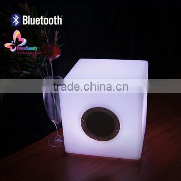 2016 bluetooth speaker led light APP control waterproof cube speaker