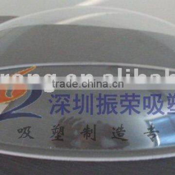 round shaped Plastic vacuum formed clear lampshade