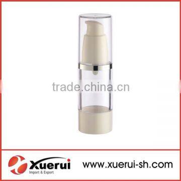 20ml-50ml clear cylinder matte plastic airless bottle