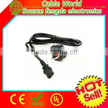 Good quality! 250V 13A BS1363 to IEC C13 computer power cable