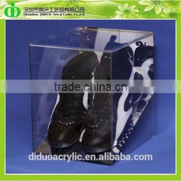 DDS-0021 Trade Assurance Shenzhen Factory Wholesale Showcase Clear Acrylic Shoe Box