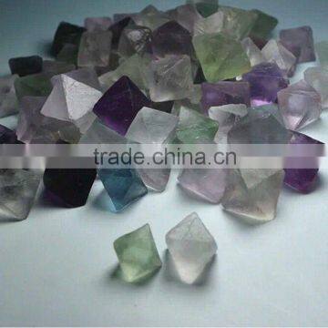 Bulk Wholesale Gemstones Rare Octagonal purple Fluorite Crystal Rock Pyramid Point Specimen