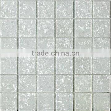 48*48mm crackle crystal glass mosaic tile of bathroom (PMGA047)