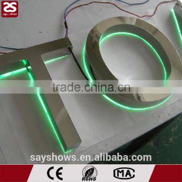 good quality stainless steel reverse channel letters