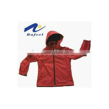 red sport children ski jacket