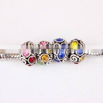 European Charms New Design Rhinestone Metal Beads Jewelry Findings Supplier Bracelet Charms photo-2