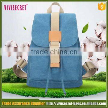 New style cute mini canvas knapsack school bag for college girls