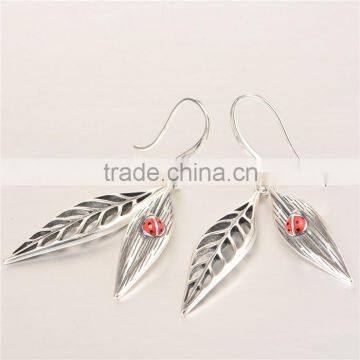 2015 Fashion Design Leaf Shape European Victoria Style Hanging Drop Earring photo-4
