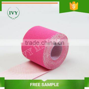 Waterproof athletic elastic printed sport adhesive kinesiology tape