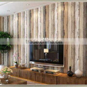 American style wallpaper retro design wallpaper with wood pattern