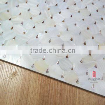 Aluminum honeycomb laminated wall decorative shell mosaic tile