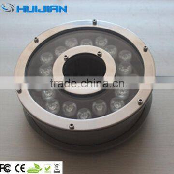 IP68 18W RGB led underwater fountain light in pool lights 12V/24V
