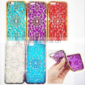 Bling Crystal Rhinestone Diamond Case for IPhone 7 7 Plus Electroplating TPU Cover Case for IPhone
