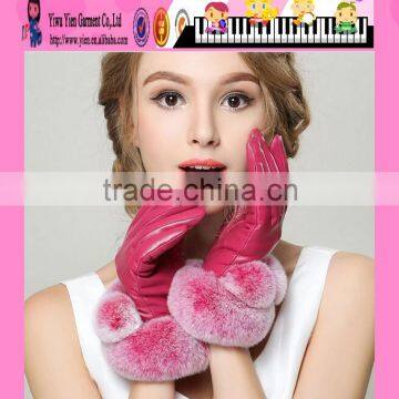 2016 Best Price Women Gloves Pink Black Women Gloves