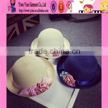 2016 latest flower design straw hat not expensive original factory price women straw hat