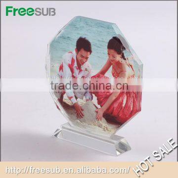 L160*H160*W35mm Octagonal Screen Blank 3D Sublimation 3d Pictures in Crystal photo-2
