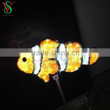 3D Sculpture Lights Fish for Outdoor Decoration