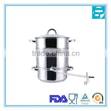 2015 new product home used 5L/8L/10L stainless steel juice streamer pot