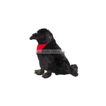 plush stuffed soft Raven red scarf Black logo custom imprinted bandana beanbag t-shirt bib tie ribbon animal toys