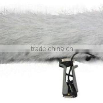 Fuzzy windshield for outdoor shotgun microphone , Good noise filter windscreen for recording microphone