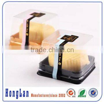 disposable blister cake package clear plastic clamshell rectangular containers cake box