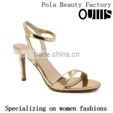 2016 Sexy Golden Open Toe High Heel Sandals for Hot-selling PL1693