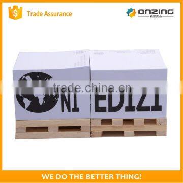 Guangdong stationery custom note blocks sticky note with wooden pallet