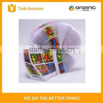 4 Sides Printing Talk Deisgn Tear off Spiral Paper Notepad Cube photo-5