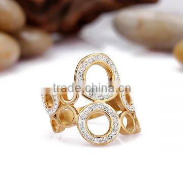 Gold Plated Bronze Finger Ring Designs for Girls photo-2