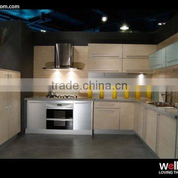 2015 Melamine Kitchen cupboard design with lift up doors