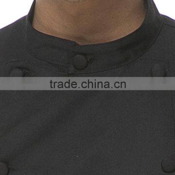 Customized With Good Quality Double Breasted Black Chef Uniform
