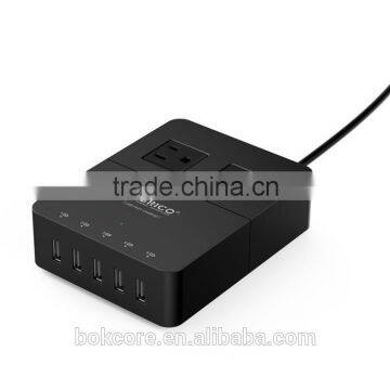 Electrical Multi Vertical Socket USB Outlet ABS Fire Resistant Universal Power Socket Strip photo-5