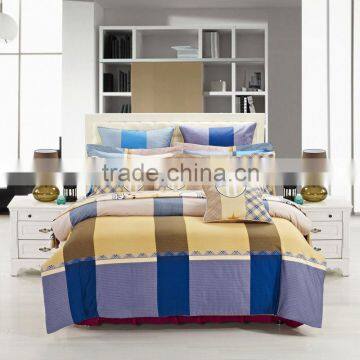 hot sale single size euro size duvet cover 3d bed clothes pillow/cushion 100% combed cotton wholesale bedding set