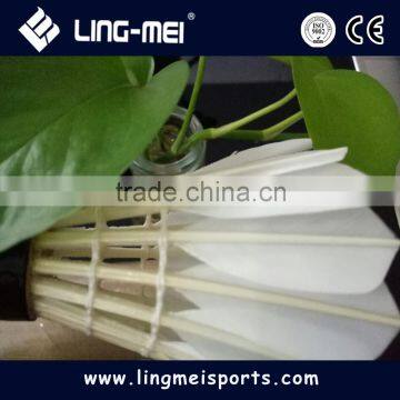 most durable goose feather badminton shuttlecock trump with factory price