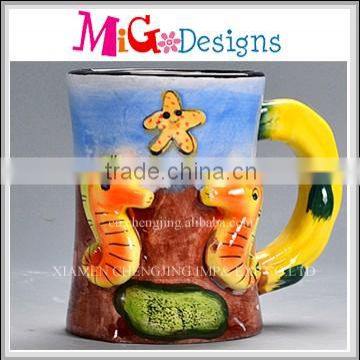 Direct Factory Produce Colorful Decor Gift 3D Animal Mug Ceramic Mugs