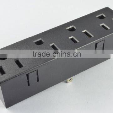 US 3 pin pdu socket 4 outlet power strip